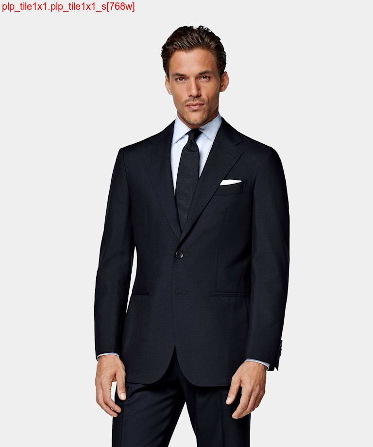 Navy Tailored Fit Havana Suit
